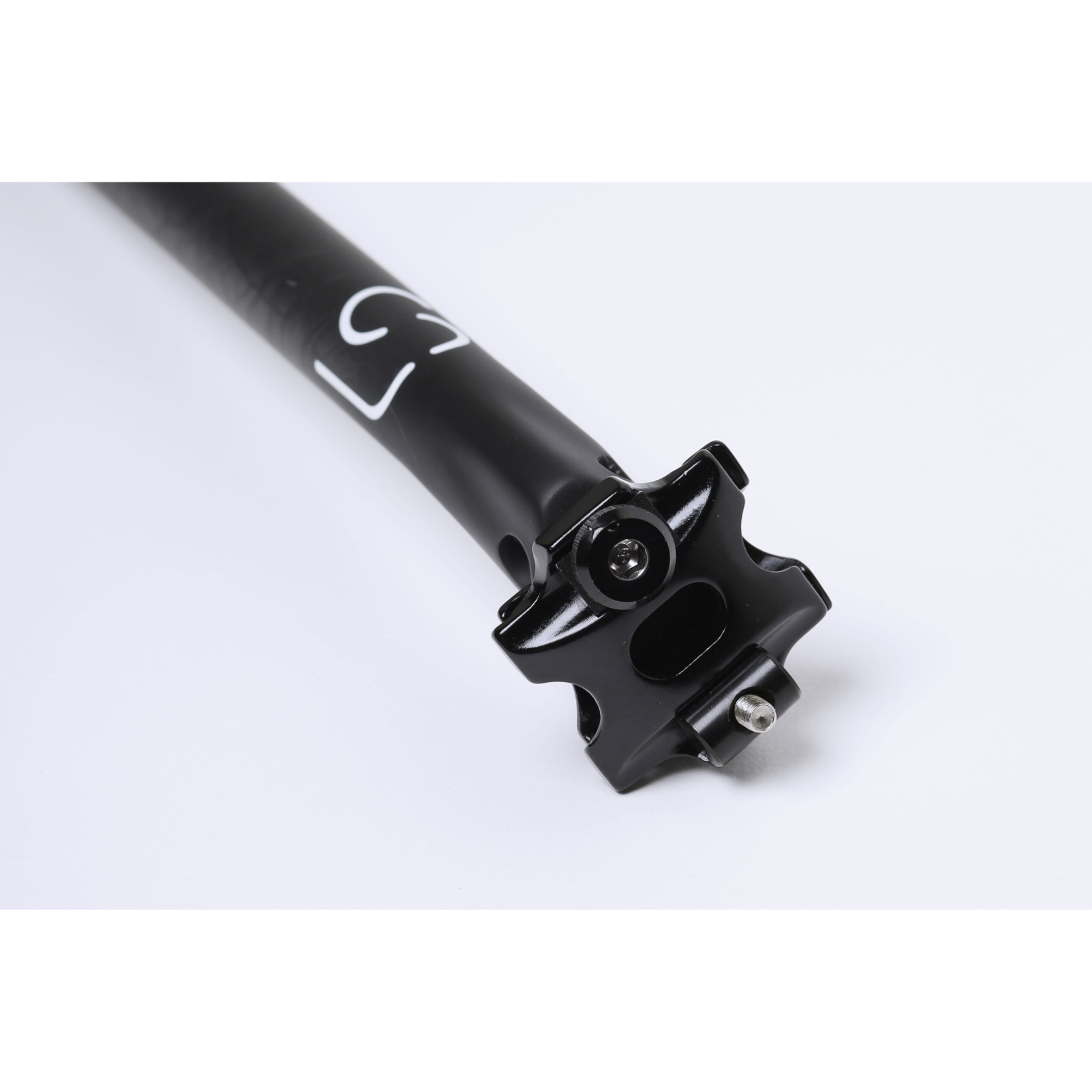 Pince De Tige De Selle En Fibre De Carbone VINGVO - 31,8 Mm - Blanc